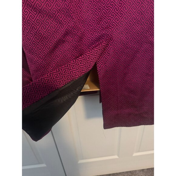 Vintage Hui Ying Asian Mandarin Satin Brocade Embroidered Jacket L - Picture 7 of 11